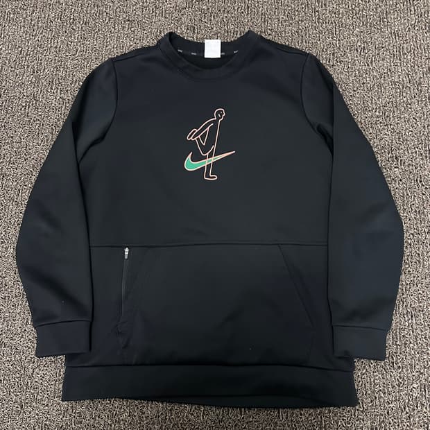 NIKE 나이키 기모 맨투맨 블랙 L