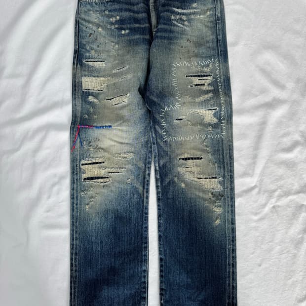 [M] 네이버후드 22aw dp mid 세비지 데님