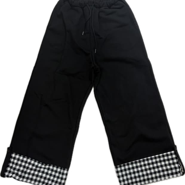 Fazed 페이즈드 체크폴딩 스웻팬츠