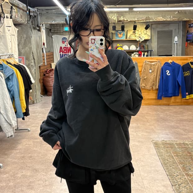 스투시 블랙 맨투맨 #csz4241