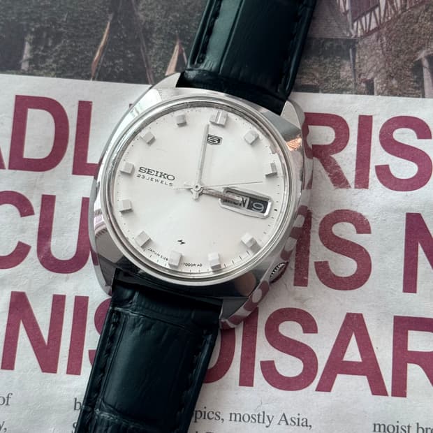Seiko 빈티지 세이코 5 23석 오토매틱 클래식 실버 다이얼