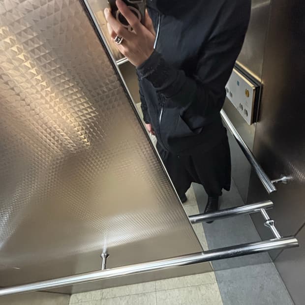 리넨 혼방 하이넥 후드 자켓