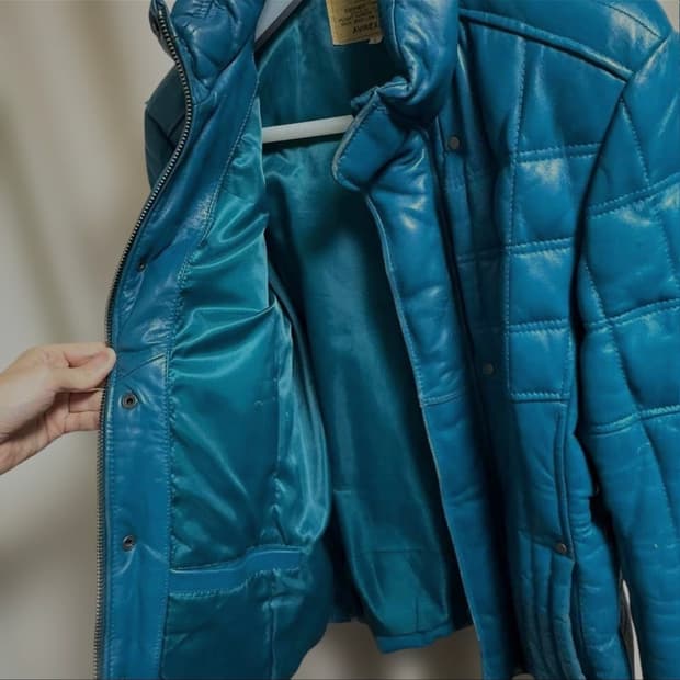 아비렉스 양가죽 다운 자켓