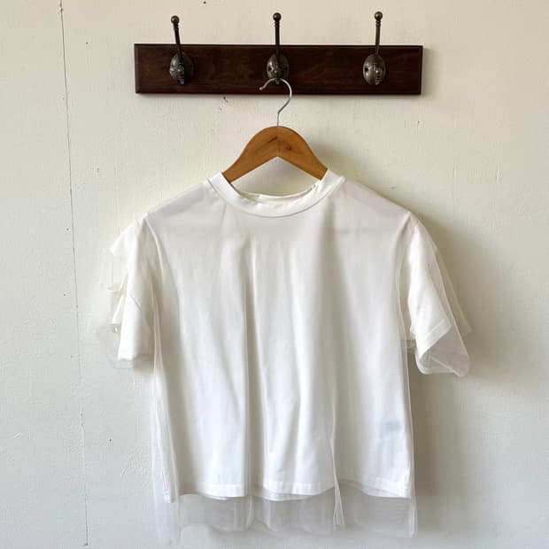 &g’aime 튤 레이어드 탑