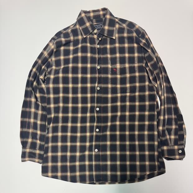 아베크롬비 y2k 빈티지 패턴 체크 셔츠
