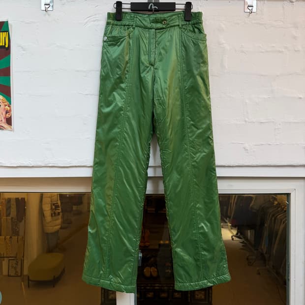 Chervo 쉐르보 나일론 패딩 팬츠 그린 IT44