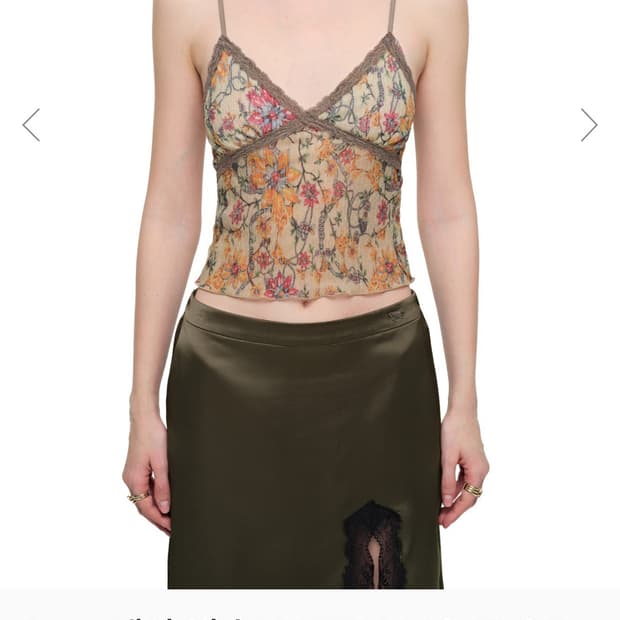 투머치택스 레이스 캐미솔 탑 M사이즈 (택포)