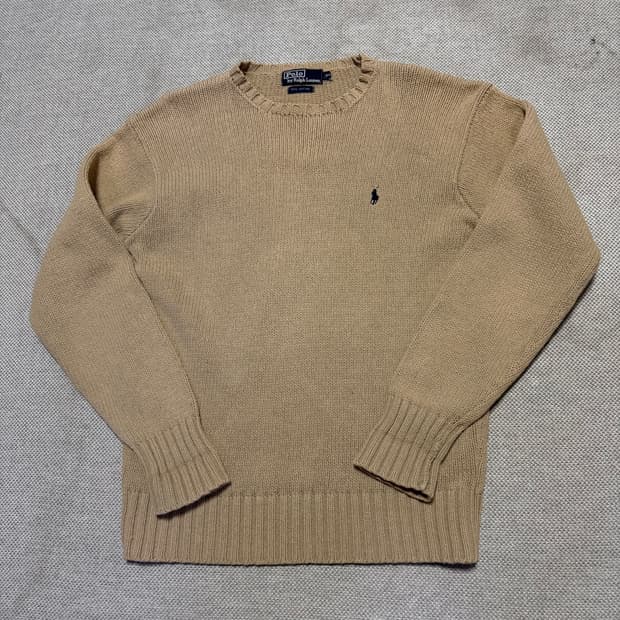 폴로 랄프로렌 베이지 니트