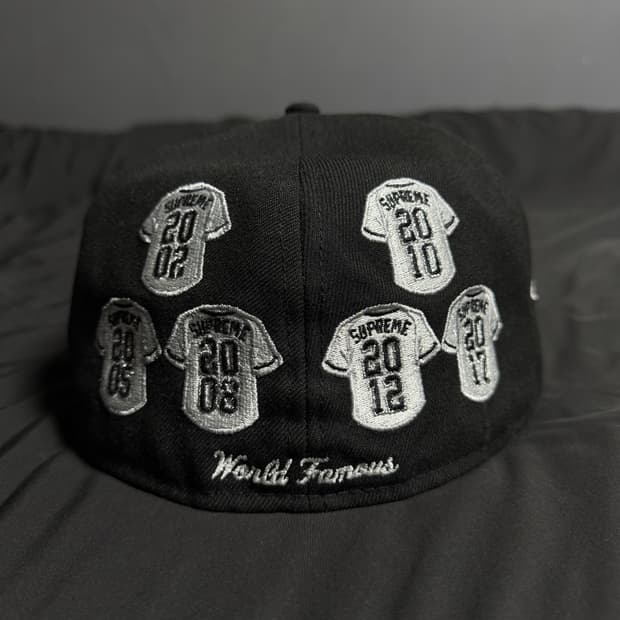 [734] 24FW 슈프림x뉴에라 저지 박스로고 블랙