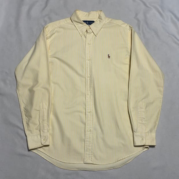 🫶🏻 폴로랄프로렌 커스텀핏 옐로우 스트라이프 셔츠 🫶🏻 