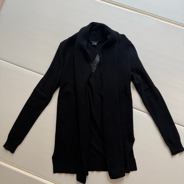[새상품.정가63] Theory 캐시미어 니트 가디건 띠어리 블랙