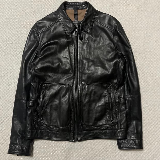 MASSIMO DUTTI 마시모두띠 쉽스킨 양가죽 레더 자켓