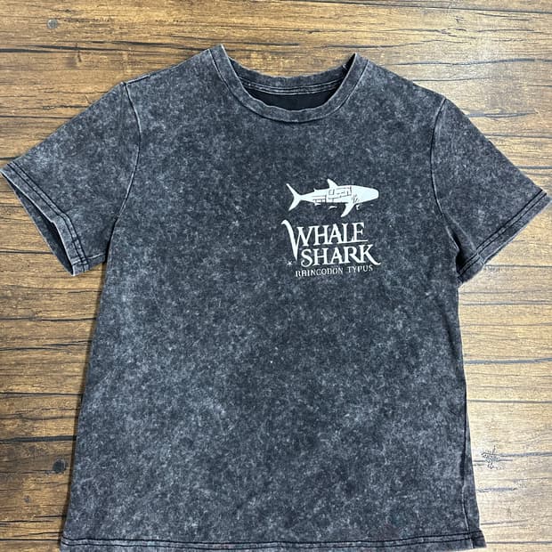 고래상어 그래픽 빈티지 티셔츠 L
