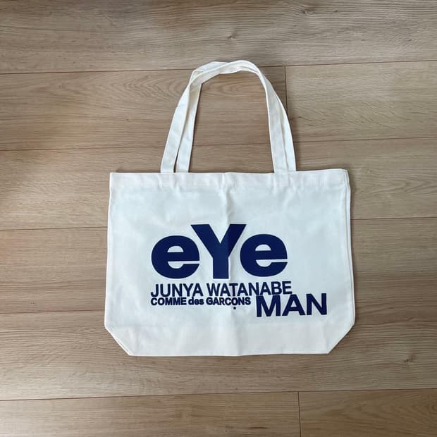 eye 로고 토트 백