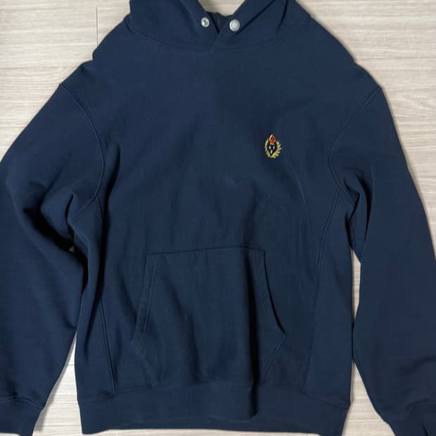 헤리티지플로스 23fw 리버스 스웻 후디 네이비 s사이즈