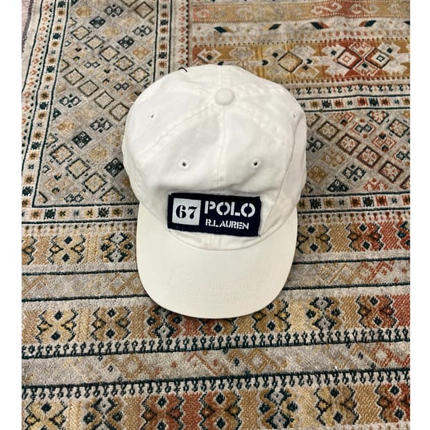 폴로 랄프로렌 볼캡 화이트 키즈 4-7 #csz3145