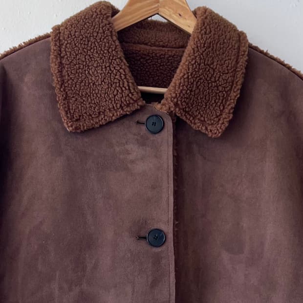 스튜디오톰보이 여성 양면부클인조무스탕 FREE