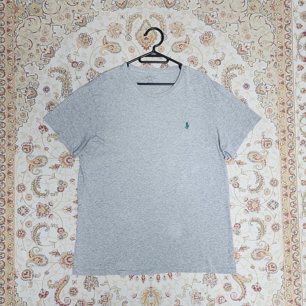 폴로 코튼 그레이 반팔티셔츠 m