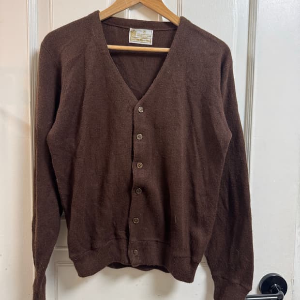 Sears 브라운 니트 가디건