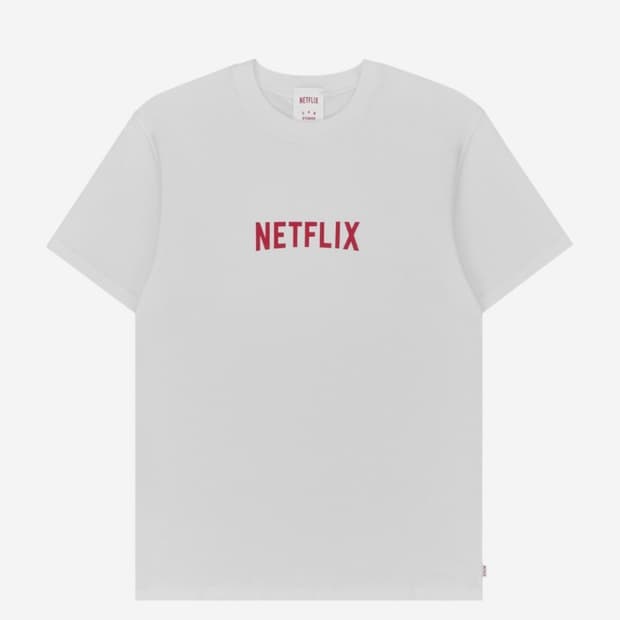 아이앱 스튜디오 x 넷플릭스 숏슬리브 티셔츠 화이트 M
