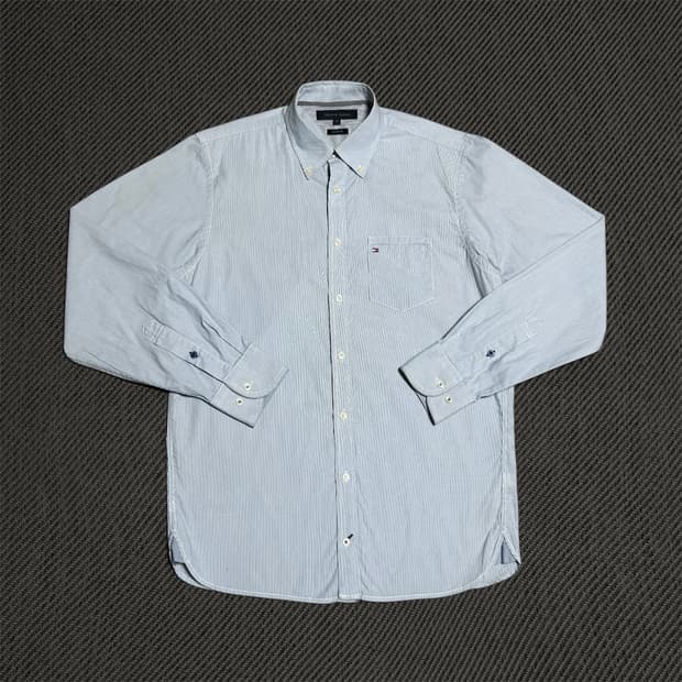 [L] Tommy 타미힐피거 커스텀핏 스트라이프 셔츠