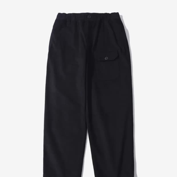 후톤 자가드 루거 팬츠 블랙 코듀로이