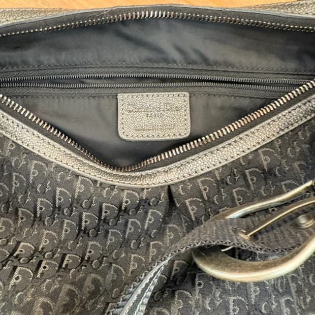 디올 블랙 오블리크 숄더백 (보증서/택있음/무배)