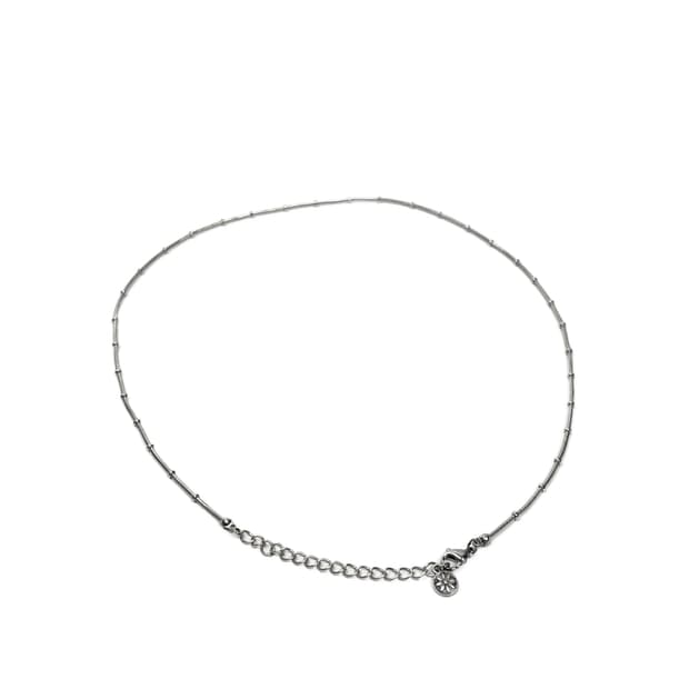 Silver dot necklace