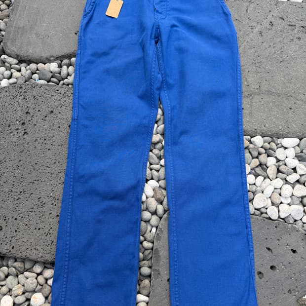 OLD VINTAGE WASHED BLUE FRENCH 프렌치워크팬츠