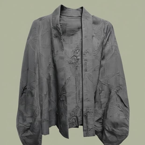 [MARNI] 아카이브 실크 혼방 자카드 벌룬 슬리브 재킷