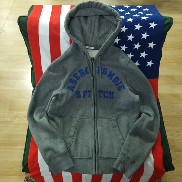 아베크롬비 그레이 후드집업