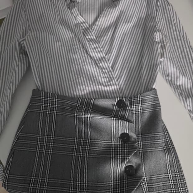 마쥬 언발란스 셔츠 원피스 1사이즈