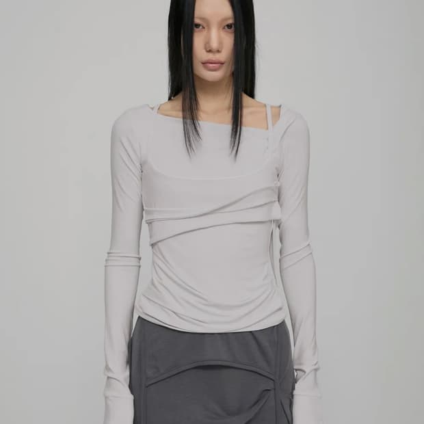 플레어업 Layered Bustier Long Sleeve