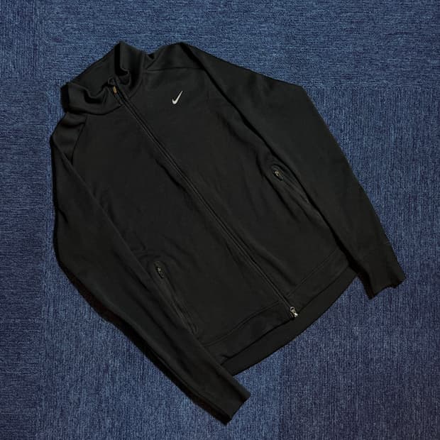 나이키 블랙 트레이닝 집업 자켓