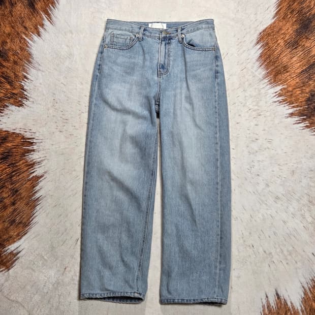 빈티지 연청 와이드 데님팬츠