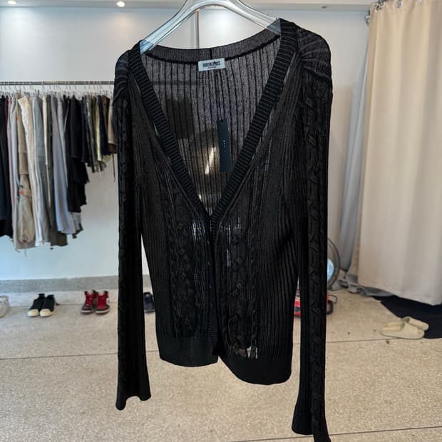 HIROKO BIS Cut-Detail Cardigan
