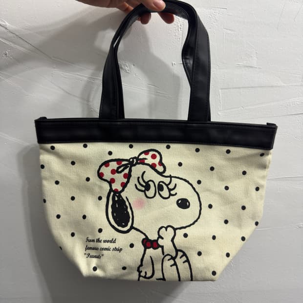 peanuts snoopy dot bag