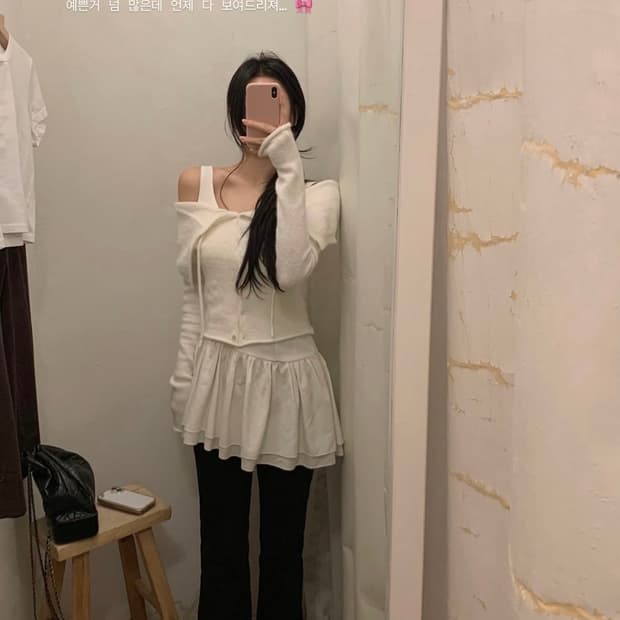 리즈 leeds Odette ruffle dress 택o