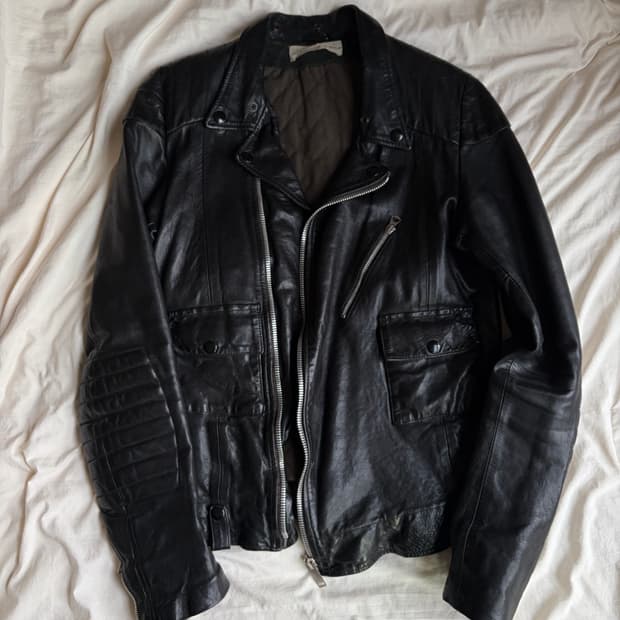 골든구스 양가죽 바이커 자켓 italy