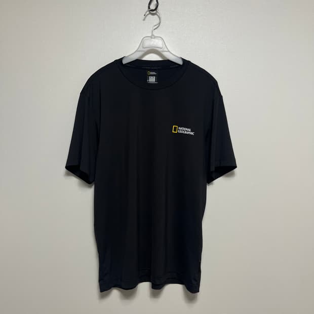 내셔널지오그래픽 기능성 반팔티 블랙 m