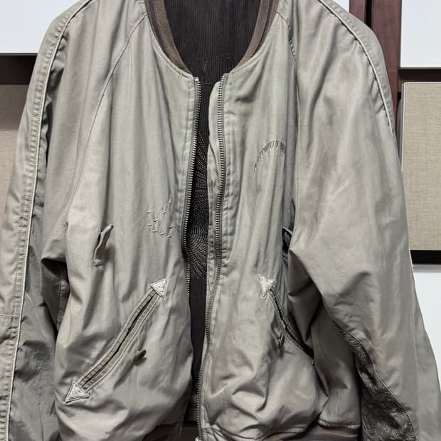 1)폴리테루 1011 리버시블 플로럴 수베니어 봄버라이트 세이지(브라운)