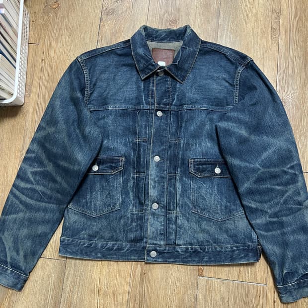 택포49) RRL 더블알엘 웨스트뷰 트러커 데님자켓 L