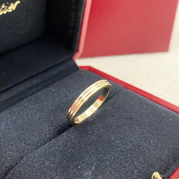 까르띠에 방돔 루이 2.5mm 웨딩링 18k 3색 49호