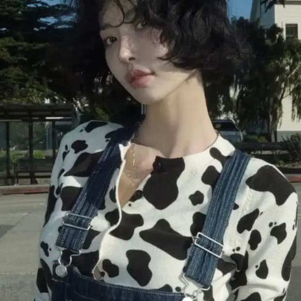 zara 카우패턴 가디건