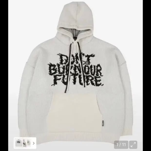 아조바이아조 니트 후드티 s