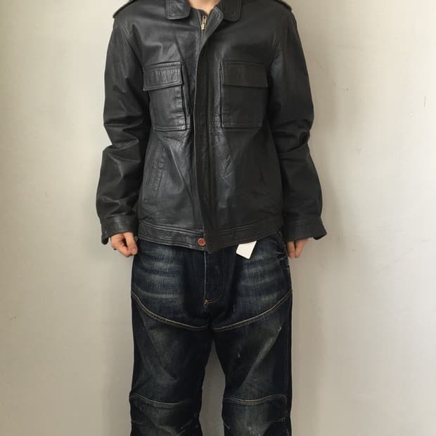 Cow leather jaacket