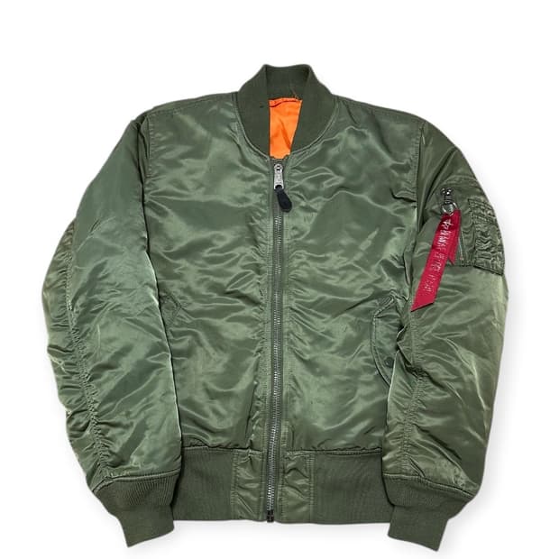 알파인더스트리 ma-1 봄버 자켓 카키