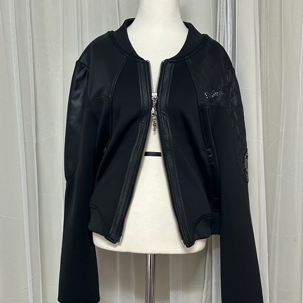 오즈온 ozz croce 고딕 락시크 크롭 투웨이 자켓