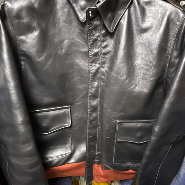 아카펠라클로딩 A-2 일본 신키사 말가죽 자켓