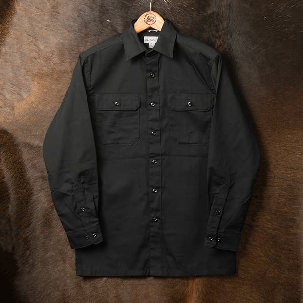 [S] 칼하트 S224 트윌 워크셔츠 블랙 